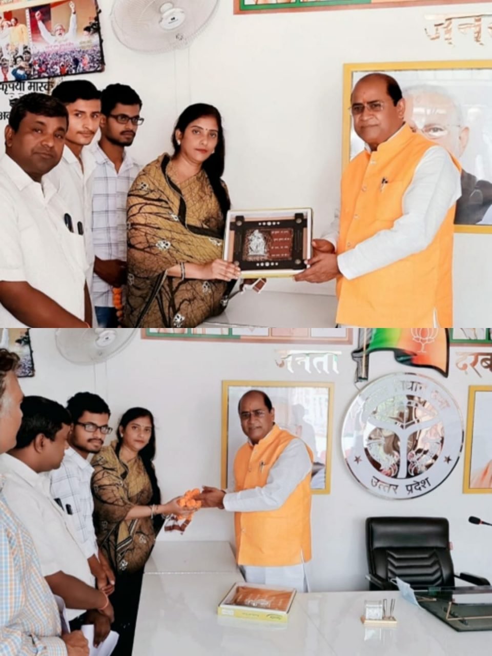 शिष्टाचार भेंट संकल्प सेवा संस्था संस्थापक गीता गुप्ता जी विधायक सुरेंद्र मैथानी जी*
